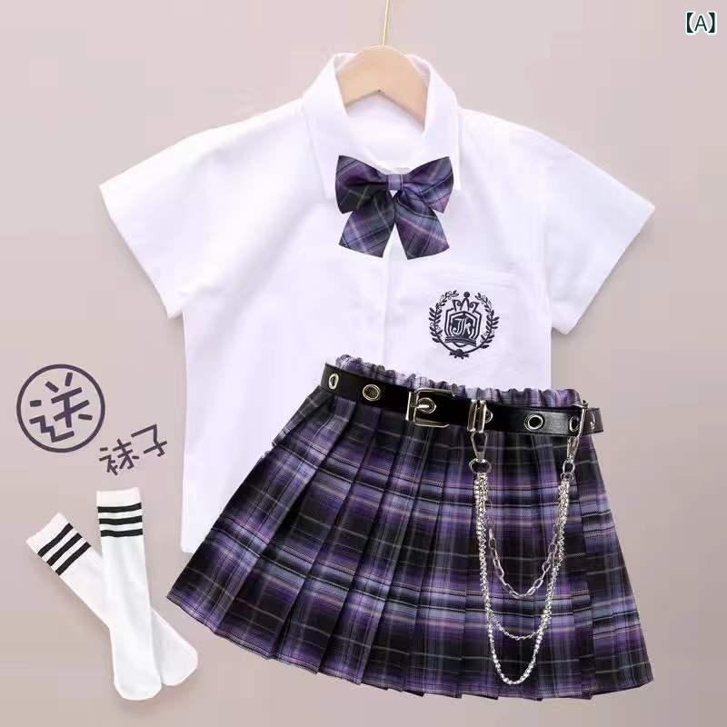 ワンピース 子供 jk制服 スカート 女の子 小学生 子供服 セットアップ プリーツス...