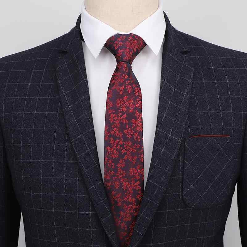 ネクタイ 男性用 結婚式 新郎 お祝い レッド ストライプ ジャカード織(x2)