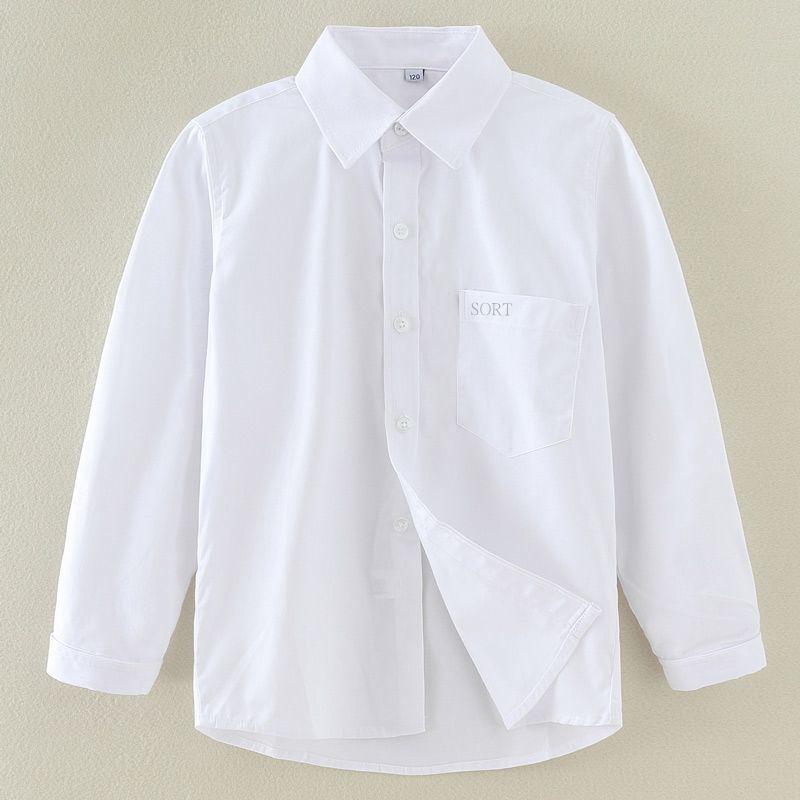 シャツ キッズ 長袖 白シャツ 子供服 春秋 小学生 スクールシャツ 制服 男の子 フォーマル トップス 11..