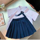 シャツ 子供用 タイ風 スクール 制服 半袖シャツ 短パン 長ズボン スカート 上下セット 幼稚園 小学校 合唱 演出 舞台衣装 ポリエステル