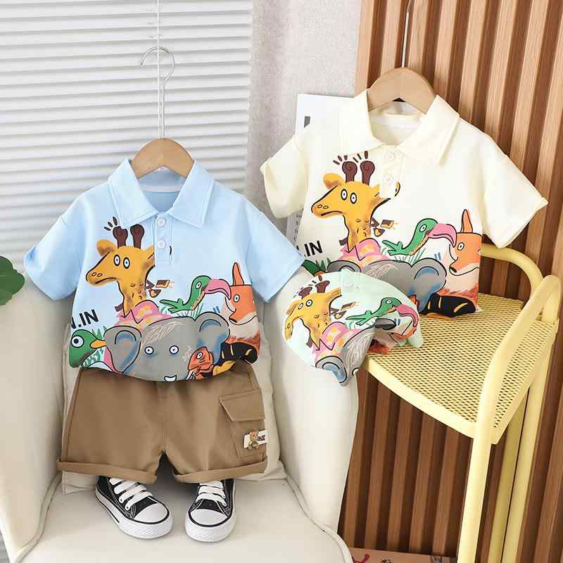 2個セットシャツ キッズ 男の子 半袖 短パン 上下セット 薄手 夏 ベビー服 赤ちゃん 子供服 カートゥーン アニマル柄 かわいい 綿 涼しい 通園着 普段着 ブルー ベージュ グリーン・カテゴリ: 子供用セットアップ・対象: 男の子・スタイル: 韓国・セット内容: トップス.パンツ・袖丈: ノースリーブ・パンツ丈: ショートパンツ・生地: 綿・厚さ: 薄手・柄: ドット・素材: 綿95%・-: 股部分開閉可能・色: ブルー, ベージュ, グリーン, ブルー(ベスト), ブラウン(ベスト)・サイズ: 73, 82, 91, 100, 109