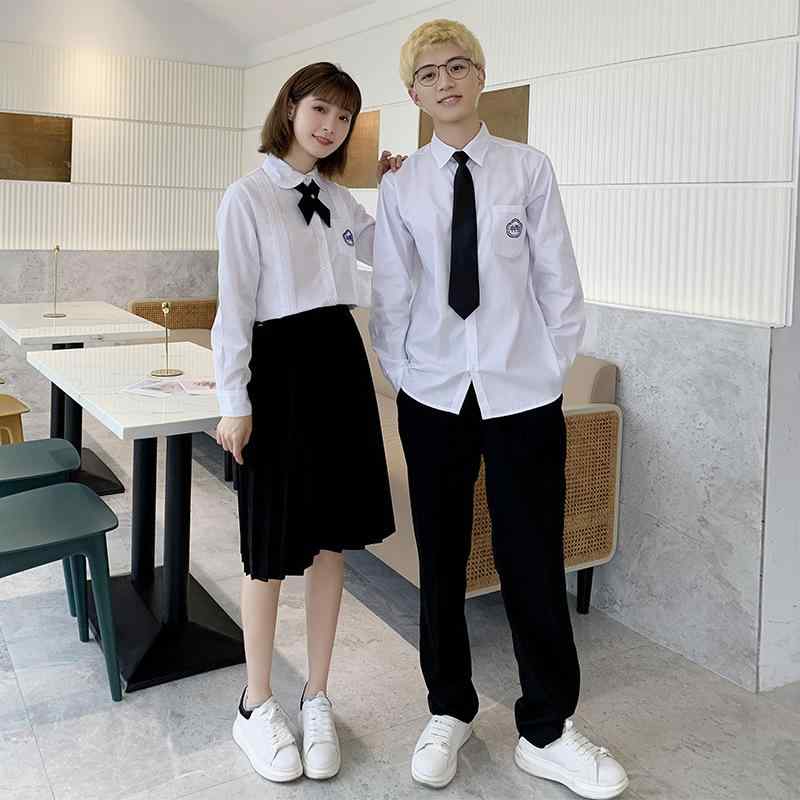 制服 スクールウェア 上下セット 中学生 高校生 女子 男子 ブレザー スカート パンツ 長袖 半袖 卒業式 入学式 フォーマル 英国風 学生服 コスチューム(x2)