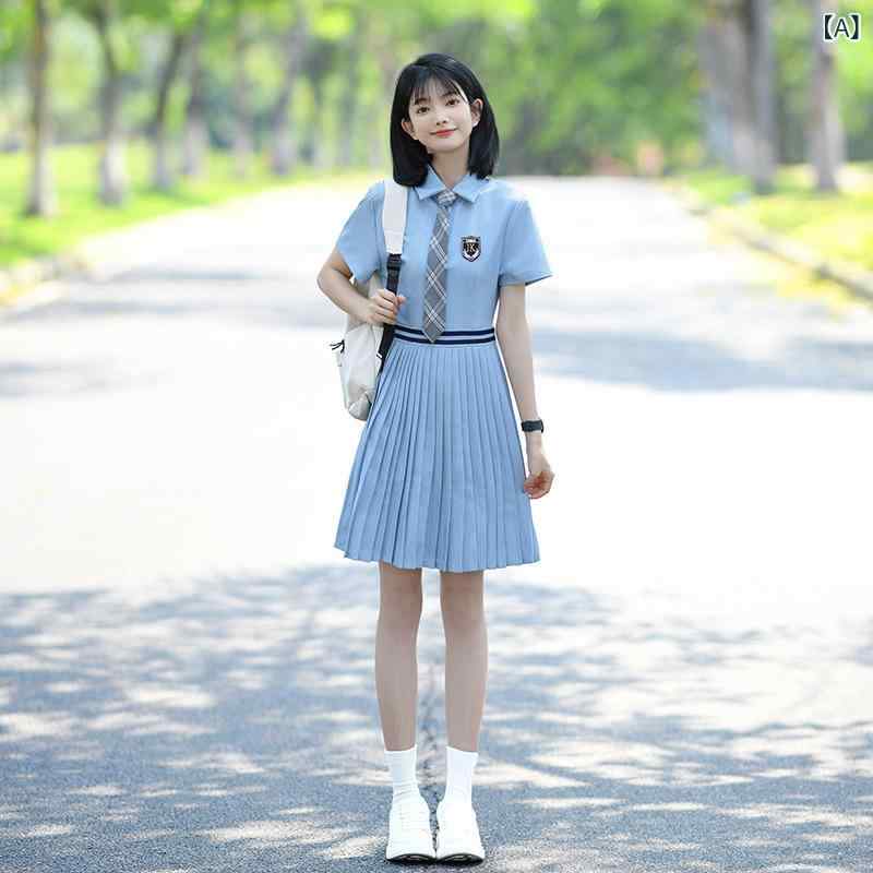 制服 レディース メンズ 半袖 シャツ スカート パンツ セットアップ 韓国 中学生 高校生 学生服 卒業式 発表会 演出服 ポリエステル ブラック系