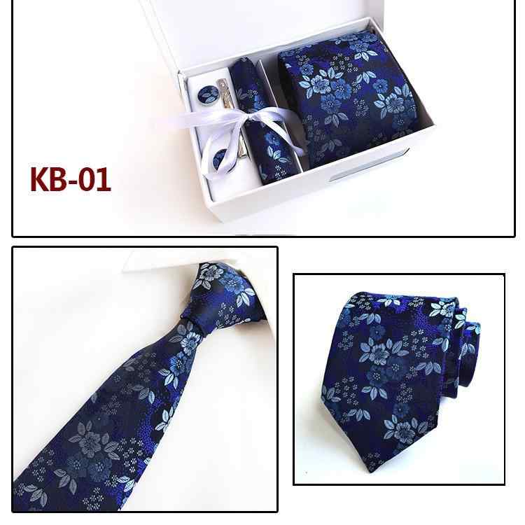 Neckties - ネクタイ メンズ 6点セット ビジネス フォーマル ポリエステル 花柄 ギフト 紳士 男性用