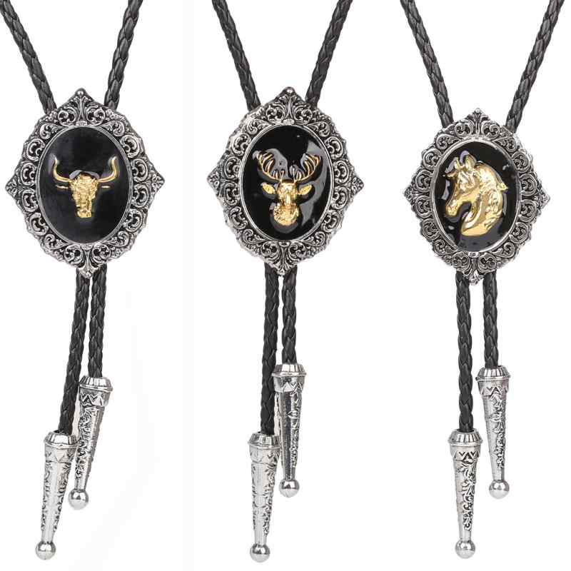 ボロタイ 男女兼用 馬 ホース 牛 ブル 鹿 エルク イーグル 唐草模様 花柄 ウエスタン カウボーイ ネク..