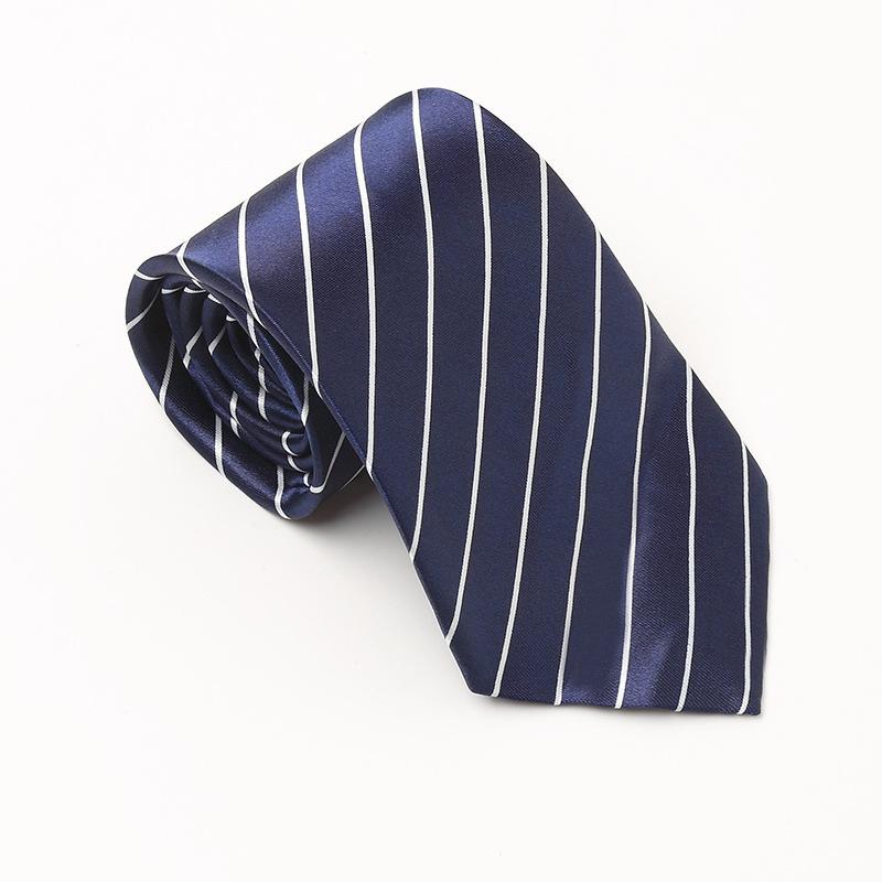 领带 男性用 ビジネス フォーマル 8cm幅 ストライプ柄 ポリエステル 仕事用 就活 結婚式 学生 英国風