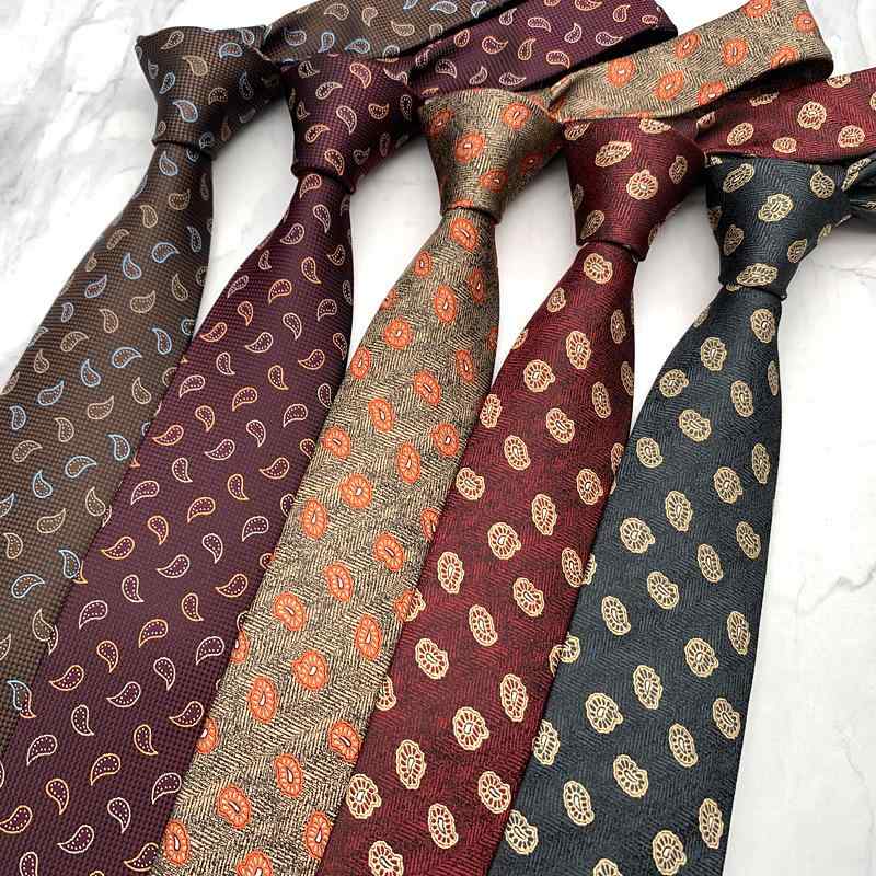 ネクタイ 男性用 フォーマル 正装 スーツ 配飾品 飾り物 風 復古 レトロ ペイズリー柄 カシューナッツ..