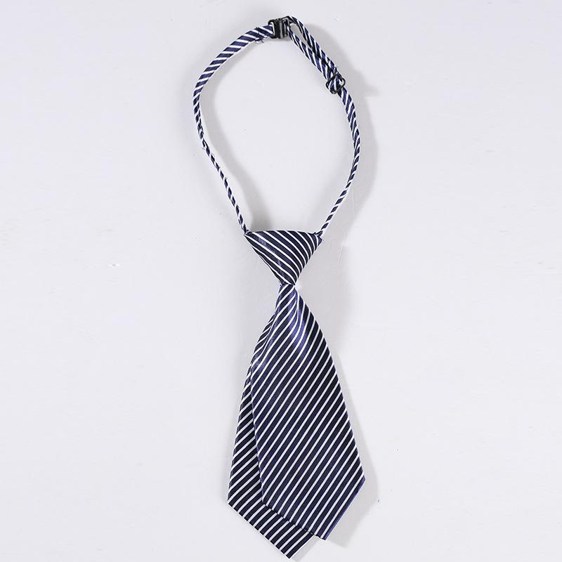 ネクタイ レディース 職業着 ストライプ柄 ワンタッチ 簡単 装着 ポリエステル製 アジャスター付き オフィス フォーマル イベント パーティー 結婚式 制服
