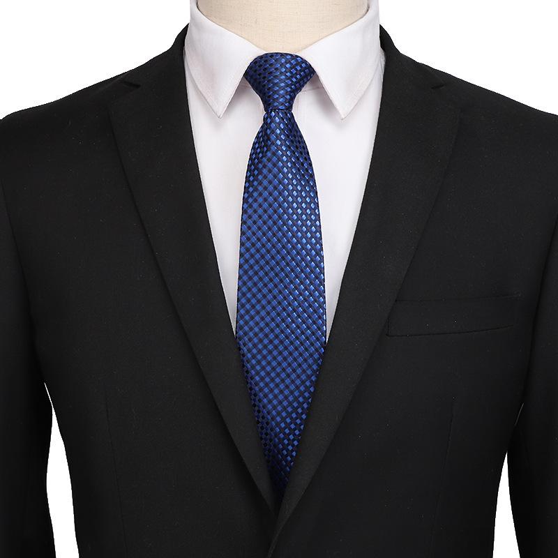 ネクタイ 男性用 フォーマル ビジネス サテン ジャカード 紳士 レギュラータイ 赤 青 紫 金 黒(x2)