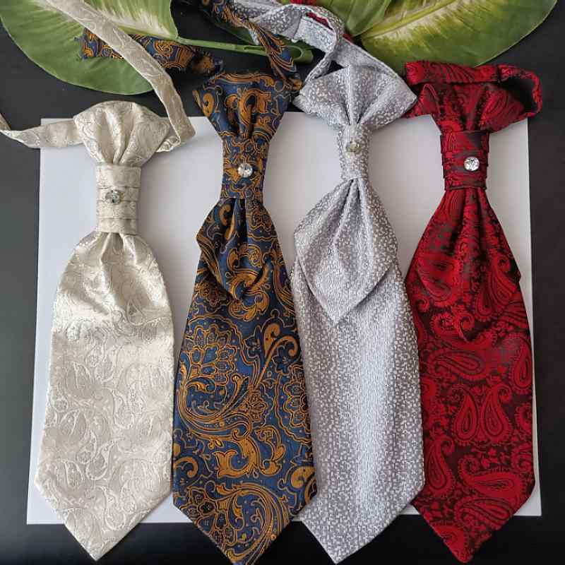 10個セットネクタイ 男性用 超ワイド ポリエステル 花柄 クラウン 港式复古 結婚式 パーティー フォーマル 衣装