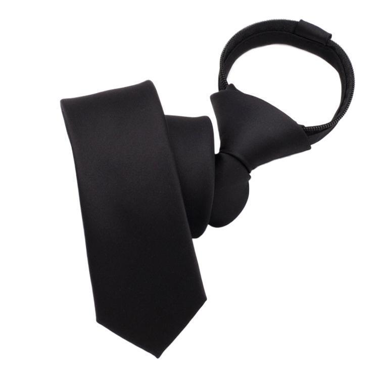 シャツ メンズ 男性用 無地 カジュアル 細身 ナロータイ 領 結び不要 ジッパー ファスナー ブラック 黒 グレー ワインレッド ポリエステル