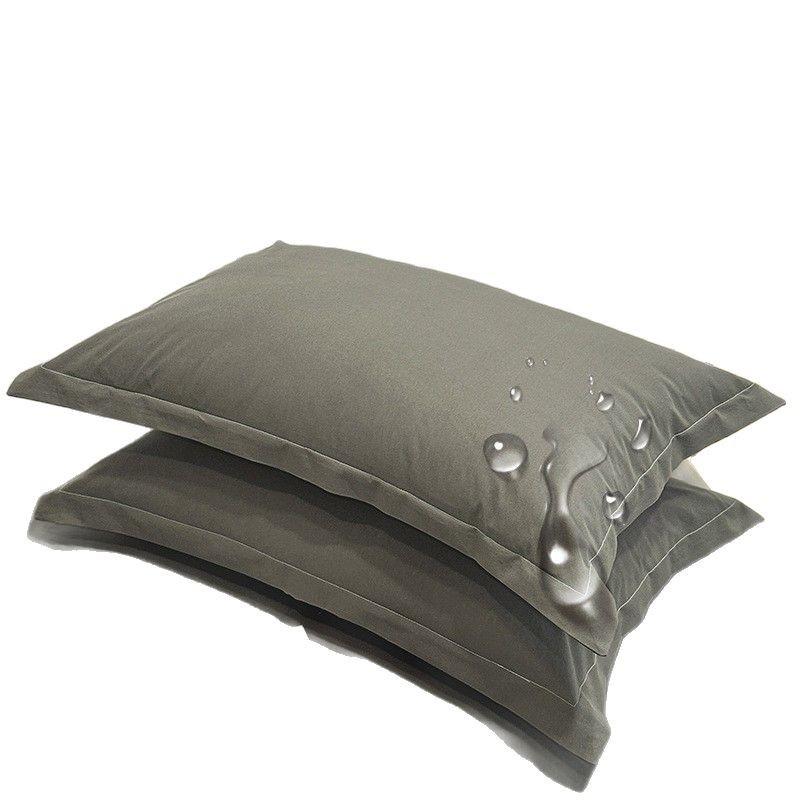 枕カバー メンズ 枕パッド 全綿 防汗 汚れ防止 48cmX74cm シンプル 無地 グレー ベージュ ピンク ブルー グリーン 枕芯保護