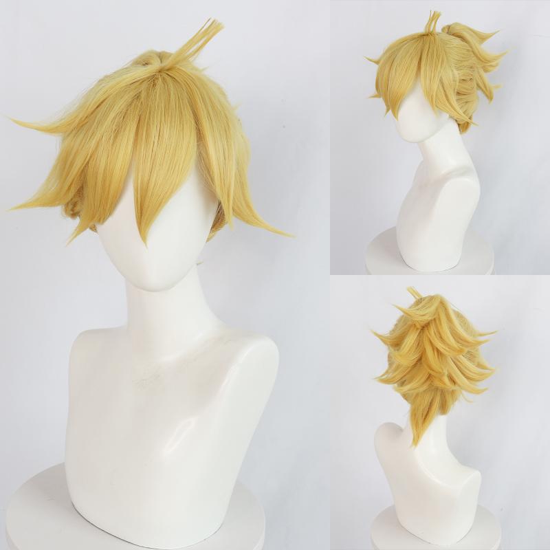 ウィッグ 男性用 コスプレ Panty Anarchy パンティ・アナーキー 風 高温耐熱 カールヘア 鬘(x3)