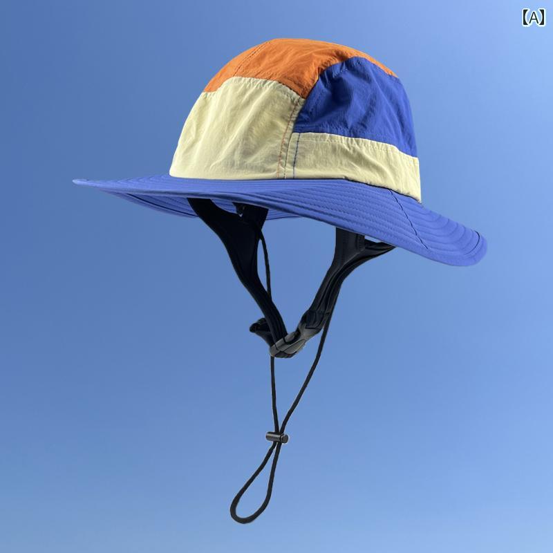 男女兼用 サーフィン ハット 日焼け防止 雨 風よけ 夏 日よけ ダイビングや 釣り アウトドア 登山や サ..