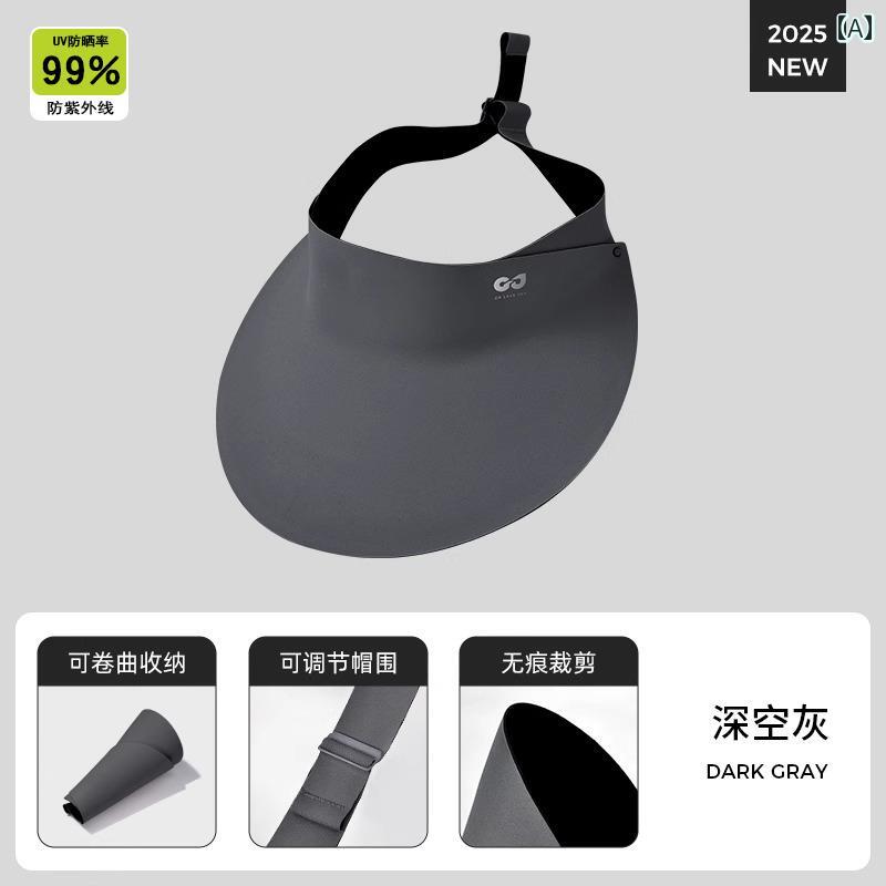 メンズ トップ サンハット 夏 アウトドア スポーツ サンシェード 通気性 シームレス 折りたたみ 式 紫..