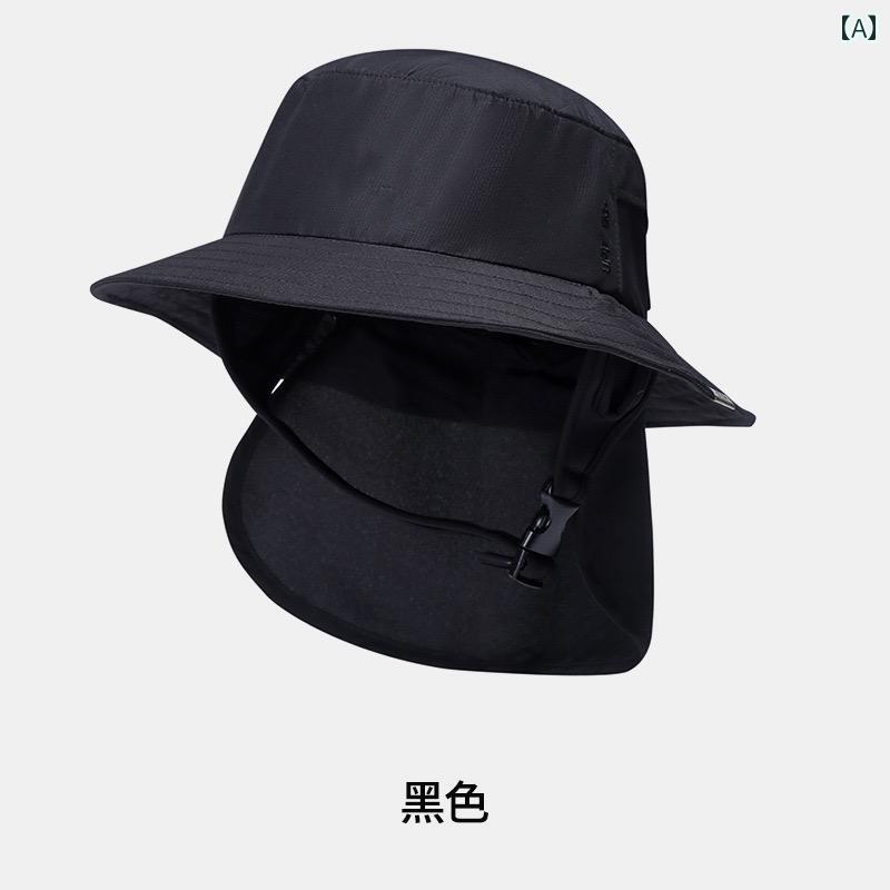 女性 屋外用 速乾性 サーフ 男性 首 保護 日焼け防止 サンハット バケットハット フィッシング サイク..
