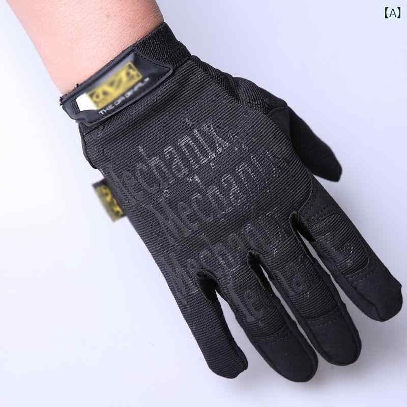 スーパーテクニシャン グローブ ベーシック メンズ フル フィンガー 春秋 薄手 暖かい スポーツ フィットネス 運転 ライディング バイク用