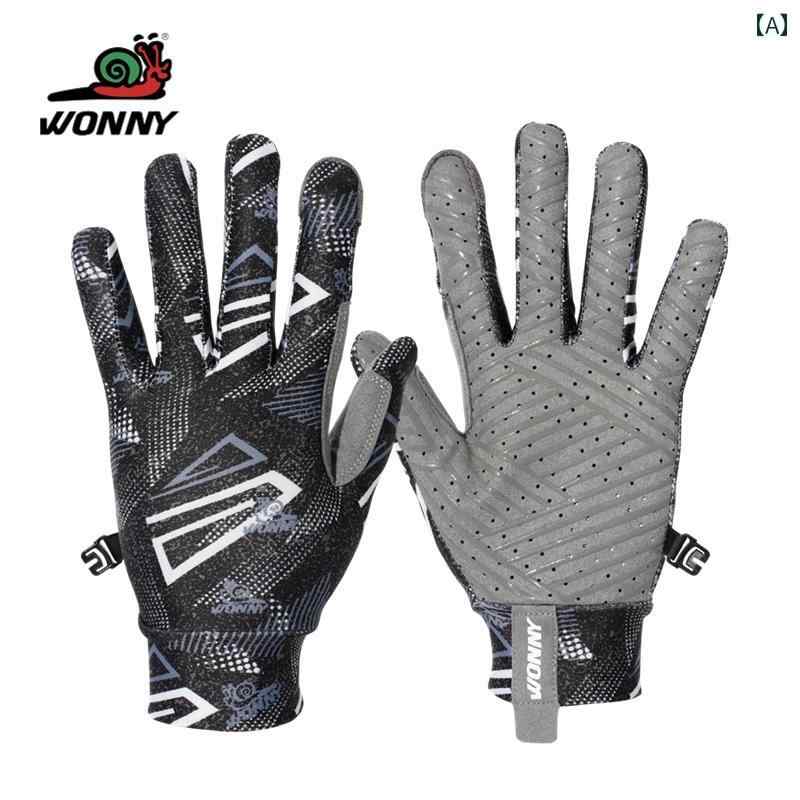 ワニー スネイル アウトドア 登山用 手袋 フル フィンガー 男女兼用 滑り止め フリスビー 夏用 薄手 釣..