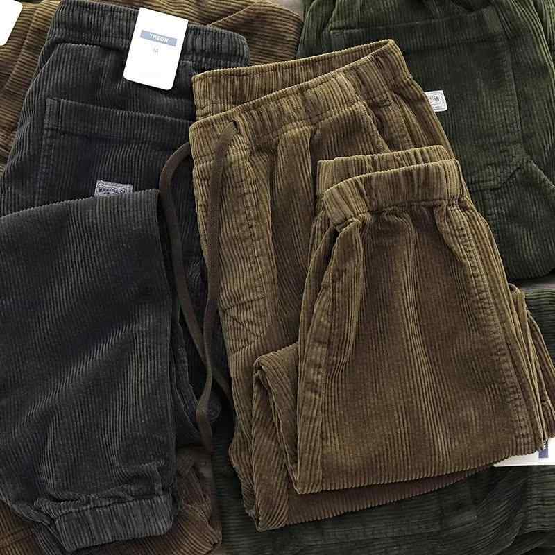 パンツ メンズ 男性用 コーデュロイパンツ ストレートパンツ イージーパンツ 無地 絞り染め風 ドローストリングパンツ カーゴパンツ風 カジュアル リラックス 春秋 普段使い