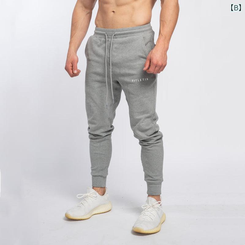 パンツ メンズ 男性用 薄手 スポーツ ウェア トレーニング ロングパンツ スリム ジョガーパンツ ランニング 伸縮性 ドロスト カジュアル 春夏