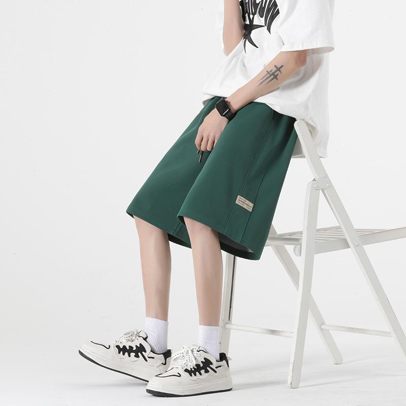 ハーフパンツ メンズ 薄手 ショートパンツ カジュアル ゆったり 大きめサイズ 学生 韓国 ワッフル ブラック グレー系 オフホワイト ベージュ カーキ