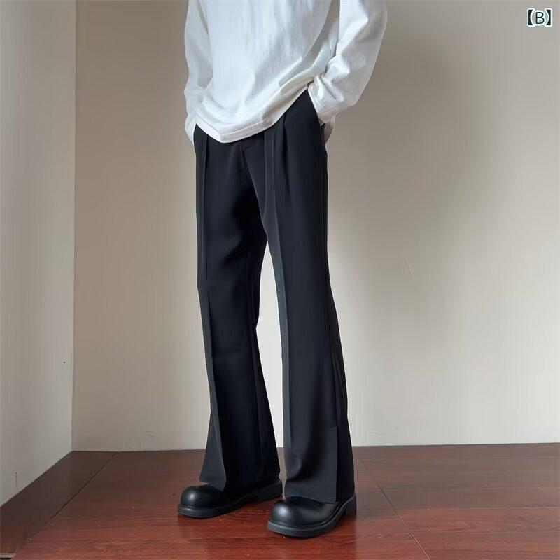 スーツ メンズ テーパードパンツ 接触冷感 スリム スラックス 薄手 ストレートパンツ 春夏 カジュアルパンツ ズボン ビジネス オフィス 通勤 リモートワーク ブラウン ブラック linears-10625734 LINEAR shop サンプル画像3