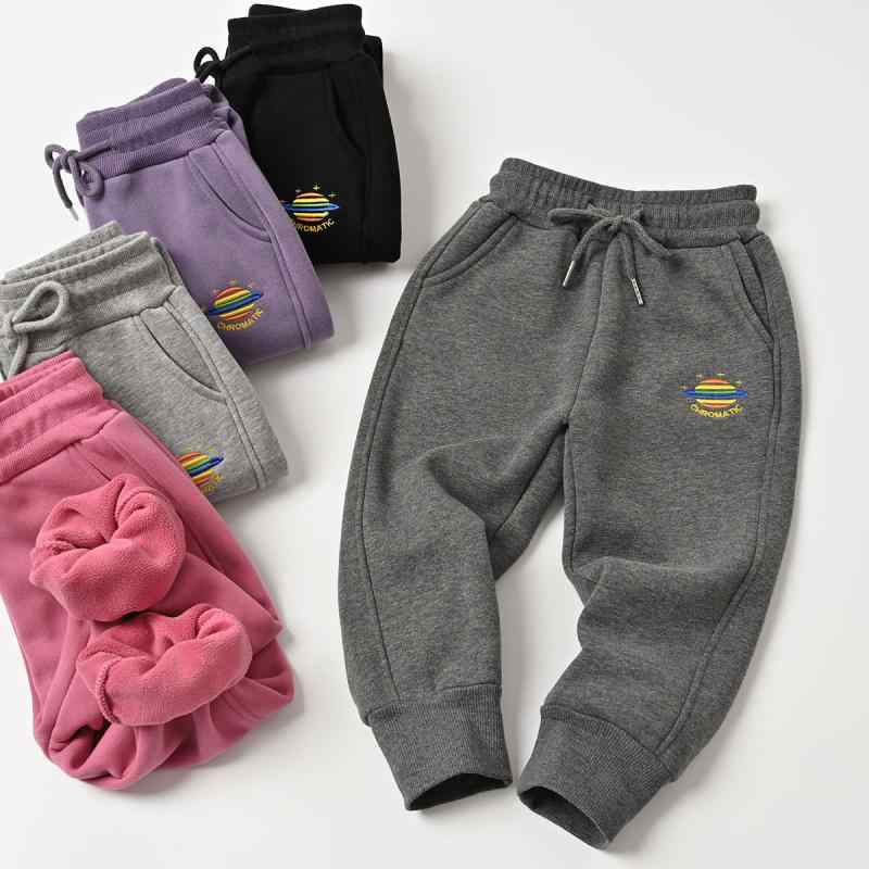 子供用 スウェットパンツ 裏起毛 男児 女の子 刺繍 ロングパンツ 秋冬 子供服 綿混紡 カジュアル 普段着 部屋着 100 120 150