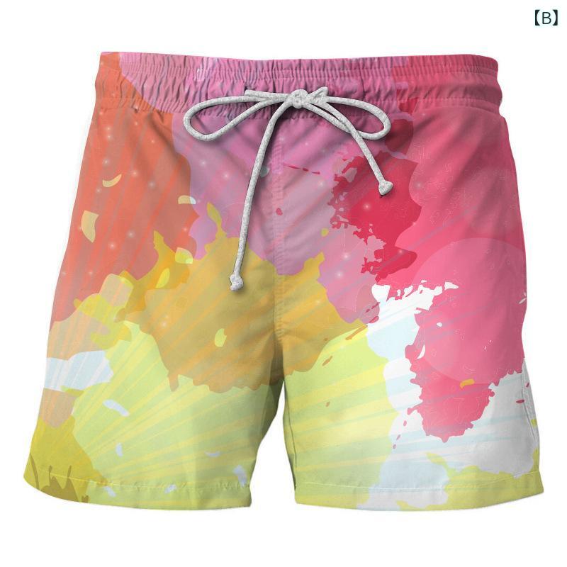 水着 メンズ リゾート ビーチパンツ ショートパンツ ハーフパンツ ポリエステル 花柄 速乾性 スポーツ トレーニング ランニング ウェア 部屋着 ルームウェア(x2)
