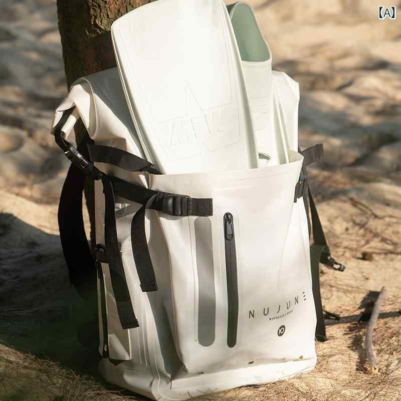 30 L スノー ダイビング 防水 バックパック（ 外部 フィン バッグ 付き） トラベル ダブル ショルダー.カラフルカラーオシャレ