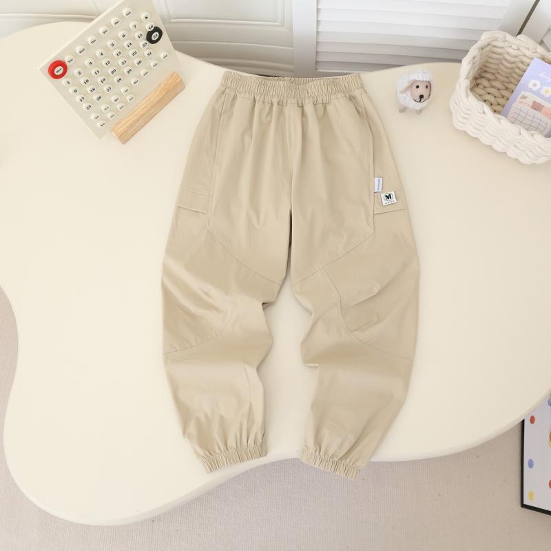 子供服 パンツ 男女兼用 カジュアルパンツ 薄手 速乾性 ロングパンツ 無地 伸縮性 中腰 120cm-170cm ポ..