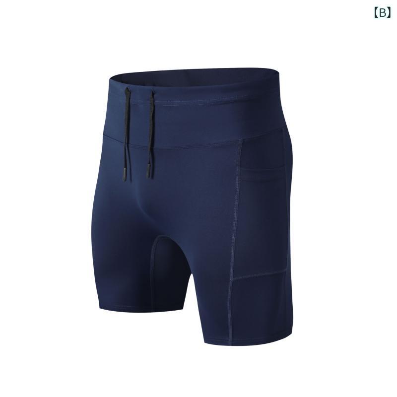 スポーツタイツ メンズ 高弾性 速乾 ランニング マラソン ヨガ サイクル ウェア 男性用 ショートパンツ スポーツ レギンス トレーニング 吸湿速乾 ストレッチ 伸縮性 コンプレッション ウェア 春夏秋冬 ブラック ネイビー