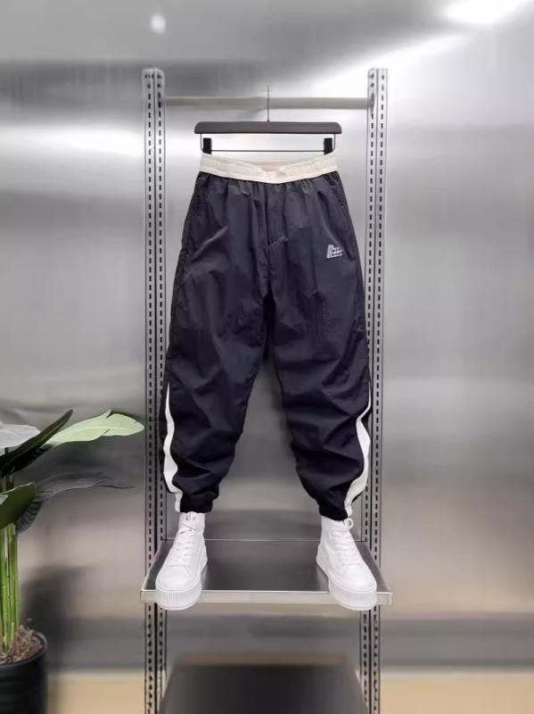 カジュアルパンツ メンズ 9分丈 テーパードパンツ イージーパンツ 裾絞り ポリエステル 普段使い 部屋着 ルームウェア 黒 ブラック 緑 グリーン M L XL 2L 3L