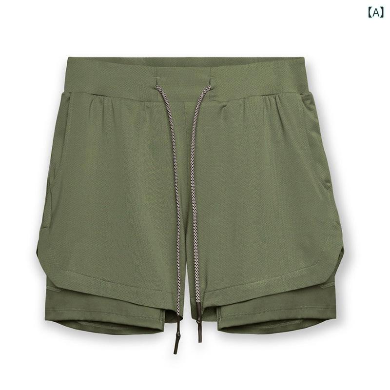 ハーフパンツ メンズ スポーツ トレーニング ランニング 速乾 接触冷感 無地 5分丈...