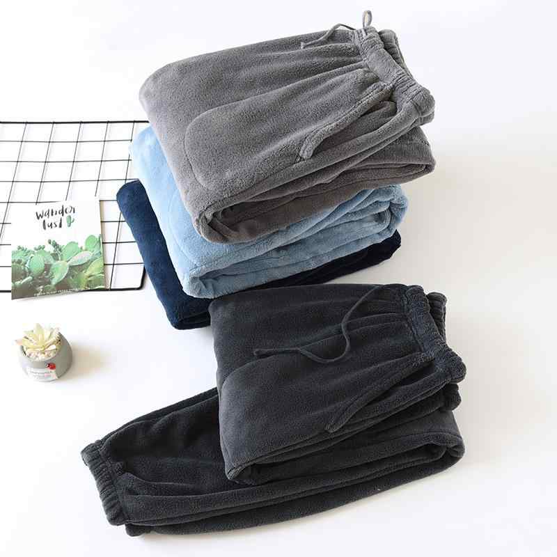 ルームウェア メンズ 男性用 ズボン パンツ 珊瑚フリース あったか 保温 防寒 厚手 ゆったり リラック..