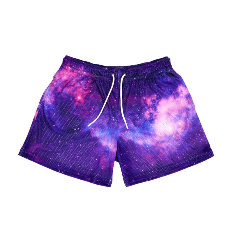 ハーフパンツ メンズ 男性用 メッシュ 通気性 ランニング トレーニング スポーツ 短パン イージーパンツ ポリエステル 薄手 普段使い リラックス ウェア