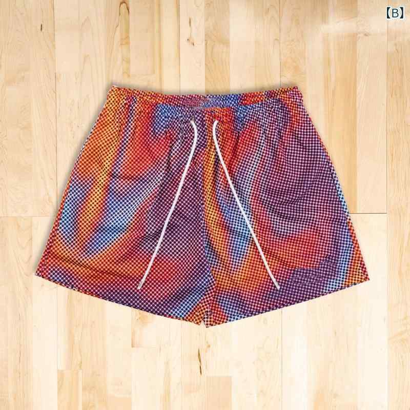 ハーフパンツ メンズ 男性用 メッシュ 通気性 ランニング トレーニング スポーツ 短パン イージーパンツ ポリエステル 薄手 普段使い リラックス ウェア