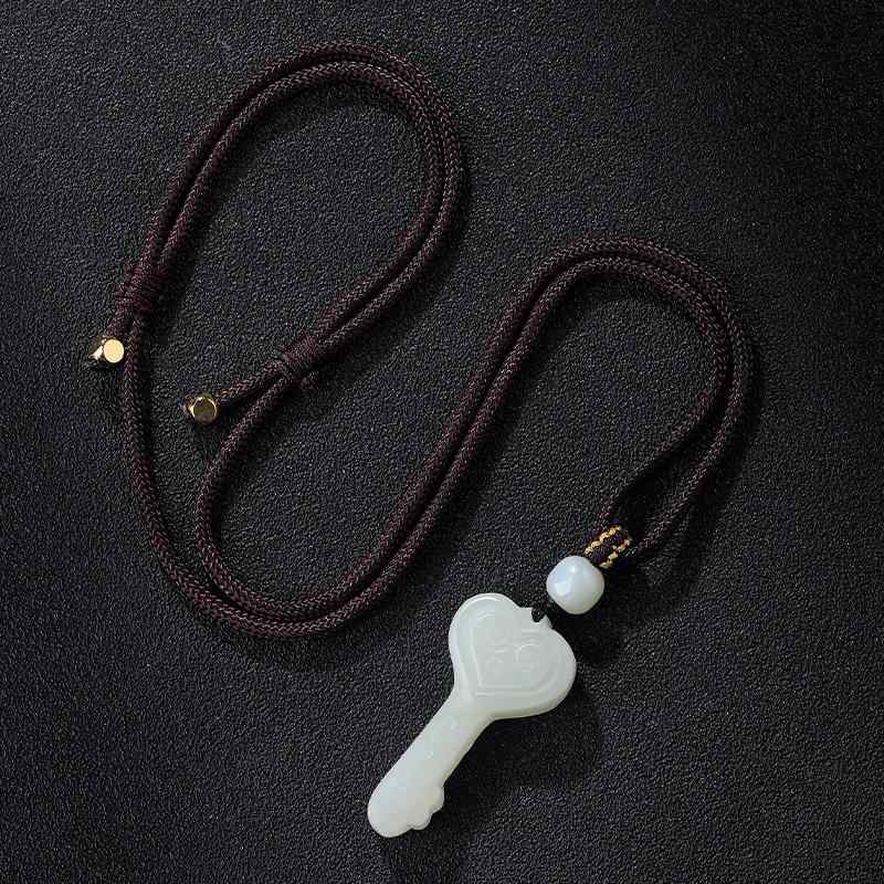 Accessories Supplies - ネックレス レディース メンズ 和田玉 ペンダント トップ 愛の鍵 一生の愛 ロック 愛のお守り 中国風 アクセサリー ギフト