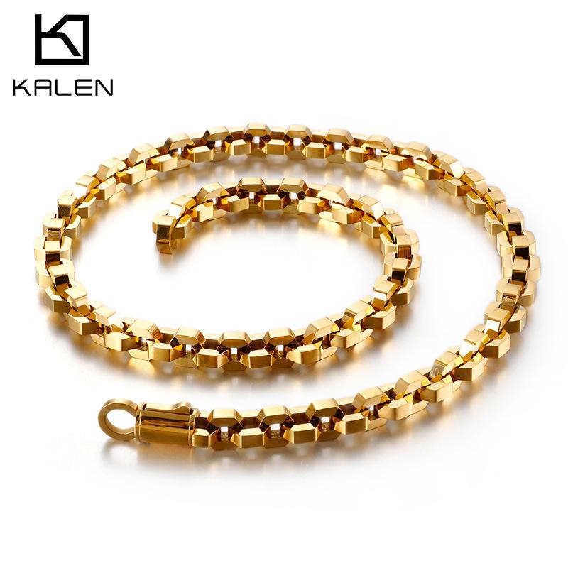 ネックレス メンズ チタン鋼 幾何学模様 ステンレス鋼 チョーカー ペンダント 電気メッキ加工 ヒップホップ スタイル ブラック