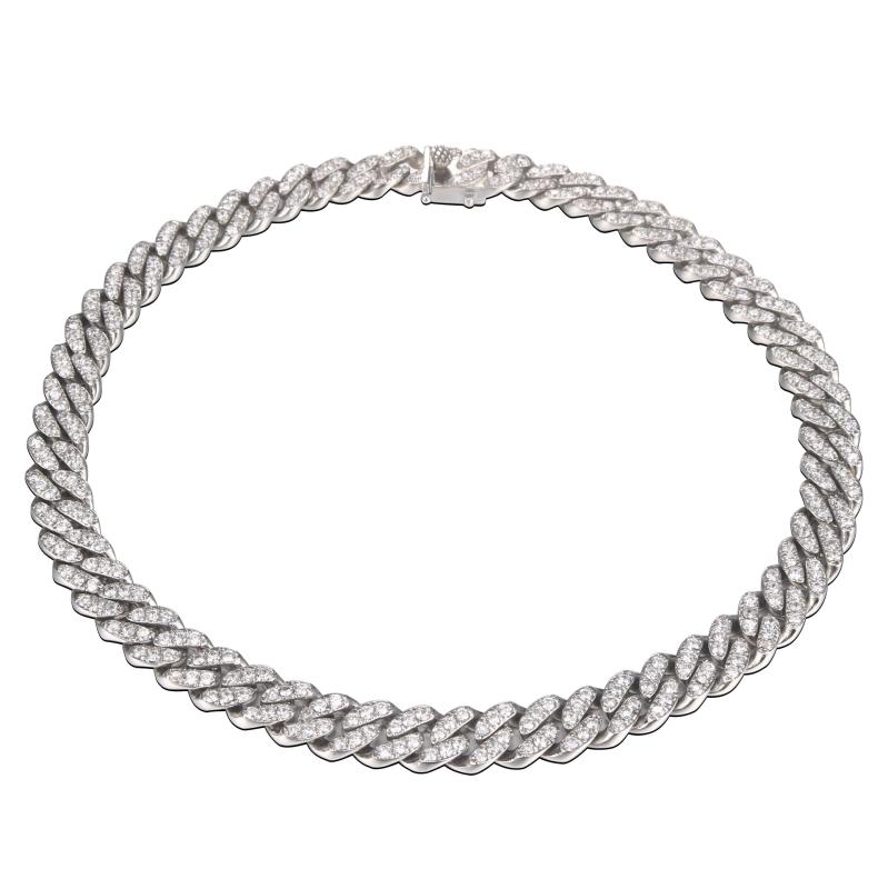 ネックレス メンズ ヒップホップ風 チタン鋼 喜平 幾何学模様 ラインストーン 蛇骨チェーン スネークチェーン 個性派 スタイル ラッキーアイテム