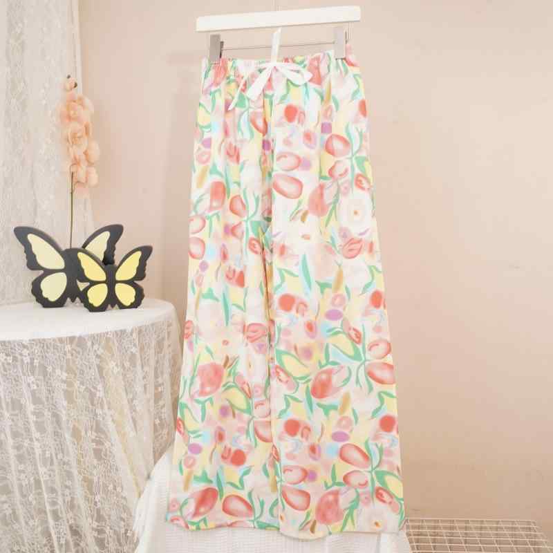 パジャマ レディース 春夏 薄手 綿 パンツ 接触冷感 部屋着 ルームウェア ズボン 涼しい コットン 快適..