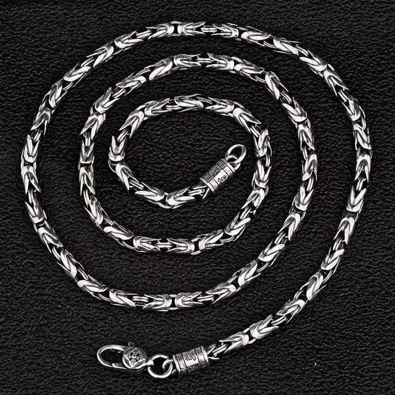 ネックレス メンズ 男性用 レトロ 個性的 힙합 ヒップホップ 豪華感 アクセサリー 六字真言 チェーン ネックレス ペンダント お守り 開運 厄除け