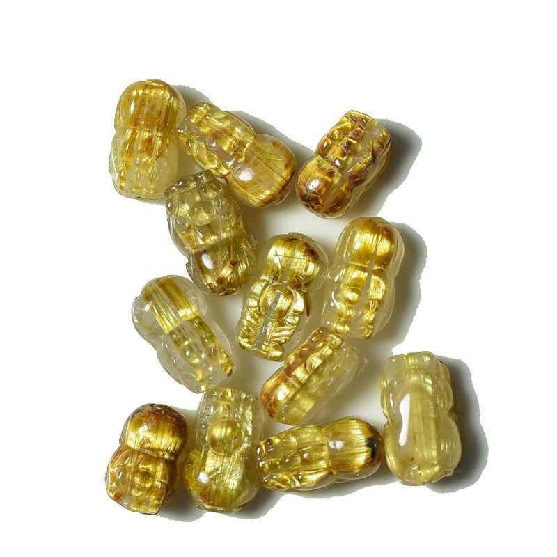 ネックレス レディース メンズ 石 タイチンルチルクォーツ 貔貅 ヒキュウ ペンダントトップ 金針水晶 ..