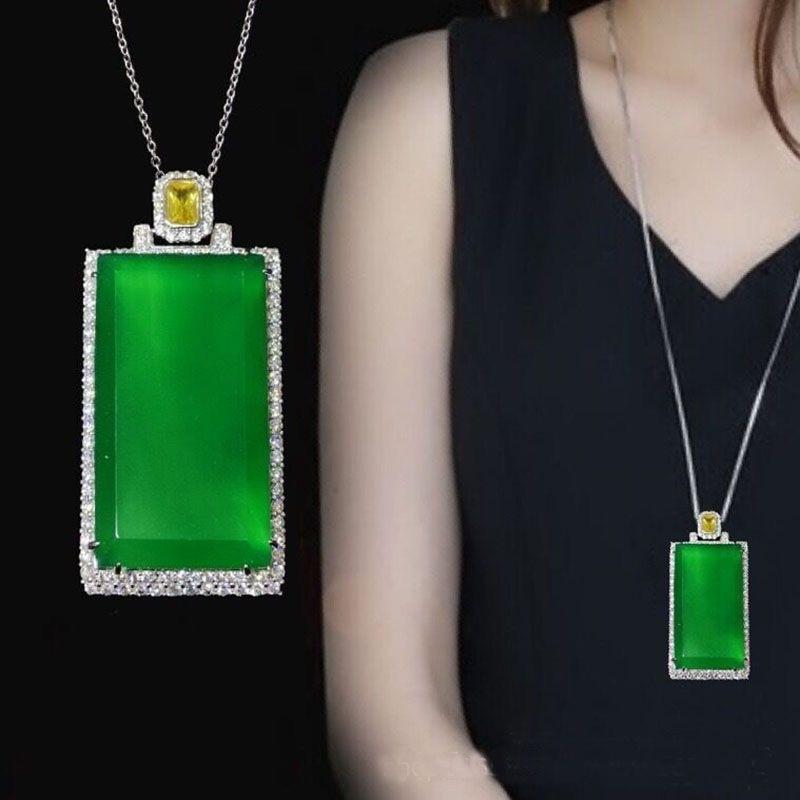 ペンダント レディース メンズ 翡翠風 大玉髄瑪瑙 無事牌 ネックレス ジオメトリ 幾何学模様 アクセサリー エスニック アジアン テイスト