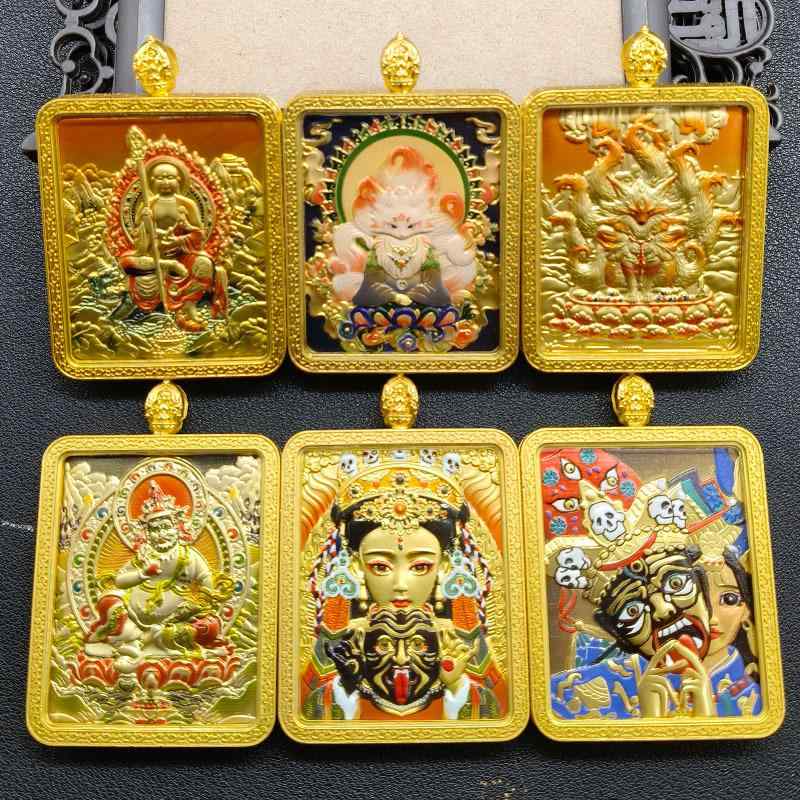 ネックレス メンズ レディース 地蔵王 キツネ ペンダント 鍍金 狐 五爺 卸売 合金 民族風 春夏 アクセサリー