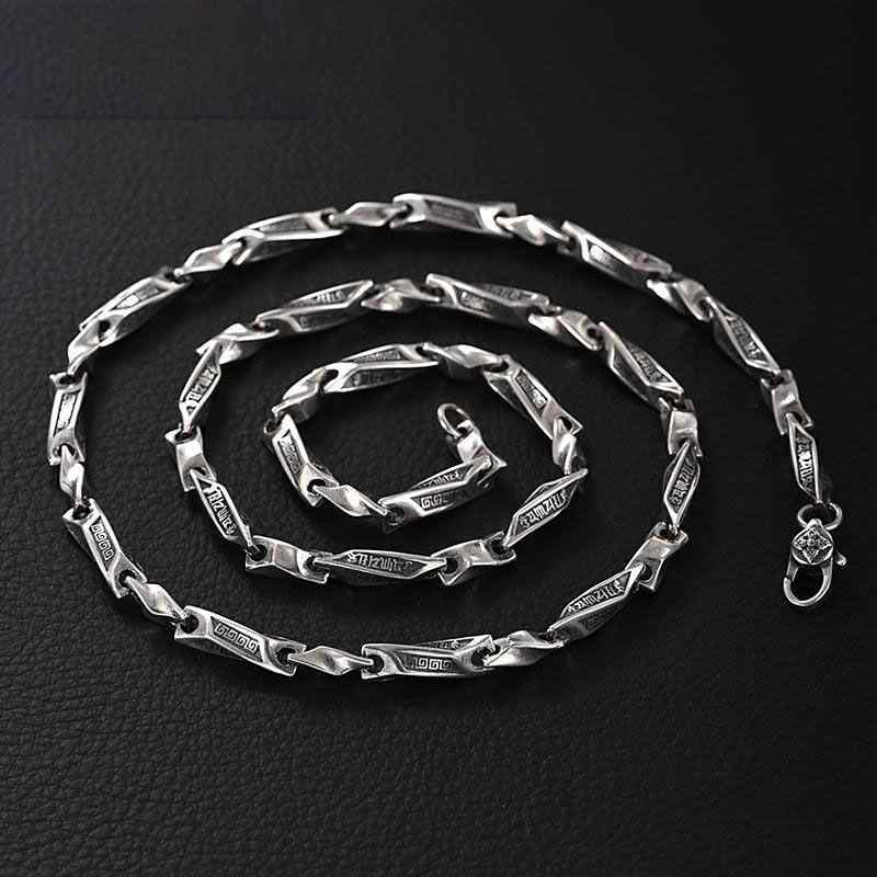 ネックレス メンズ 男性用 レトロ エスニック 高見え ラッキーアイテム 六字真言 ペンダント 60cm 銅製..