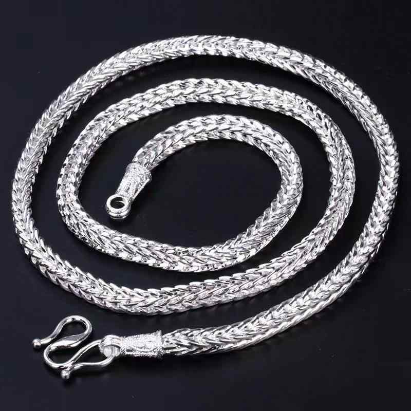 ネックレス メンズ 男性用 5m 蛇骨チェーン シルバー シルバー 60cm 幾何学模様 スネーク アニマルモチーフ シンプル