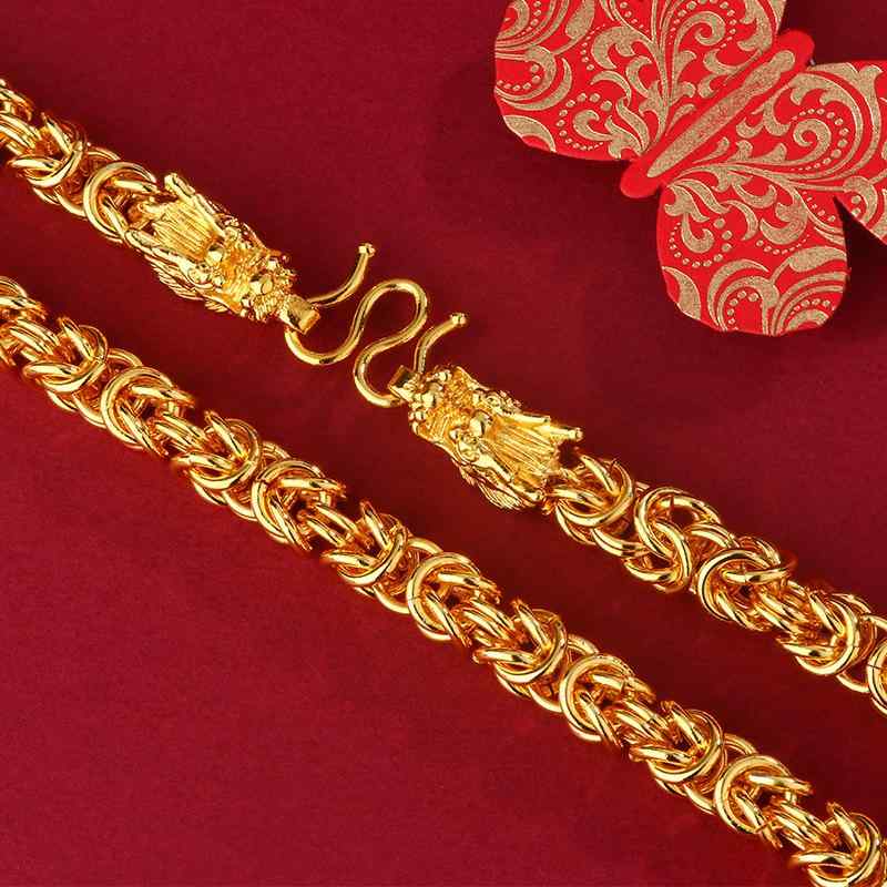 ネックレス メンズ 鍍金 龍 ドラゴン モチーフ 蛇チェーン U字型 幾何学模様 アニマル 干支 ラッキーアイテム 中性 個性派・カテゴリ: ネックレス・素材: 銅・処理方法: メッキ・デザイン: U形.幾何学模様.動物（干支）・チェーンタイプ: スネークチェーン・重ね付け: なし・ペンダント素材: 砂金・長さ: 要確認・カラー: 6mm/65cm/79g.8mm/65cm/119g・流行要素: 龍・スタイル: 中性風.個性派・対象: 男女兼用