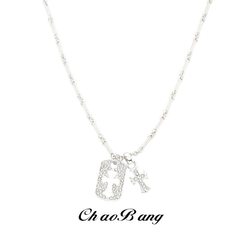 ネックレス メンズ レディース 幾何学 十字架 ジルコニア チタン鋼 シルバー シルバー ゴールド ゴールド 高見え 豪華感 ペンダント チョーカー スタイル・素材: チタン鋼.合金・加工: 電镀・デザイン: 幾何学型・チェーンスタイル: ...