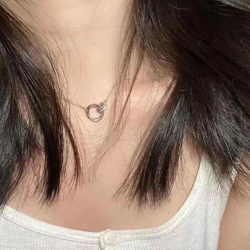 ネックレス レディース メンズ モビウス 水波 チェーン 合金 幾何学模様 ペンダント 個性派 アクセサリー ジュエリー ギフト プレゼント