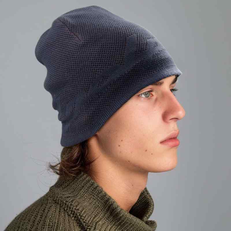 ニット帽 メンズ 秋冬 防寒 暖かい ビーニー 無地 伸縮性 深グレー 普段使い アウトドア